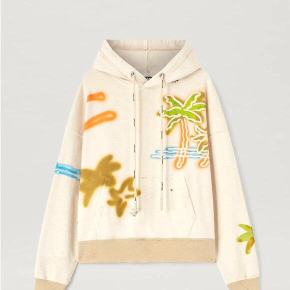Palm Angels Palm Neon Hoodie 'Off White/Multicolor' - Picture 1 of 4
